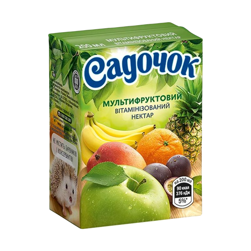 Нектар САДОЧОК мультифрукт, 0,2 л